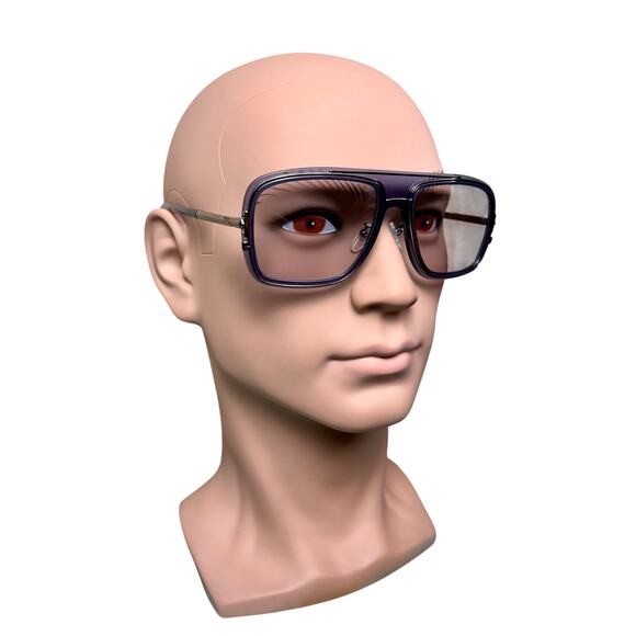 NEW MCM Luxury Navigator Photochromic Blue Metal Sunglasses - Picture 3 of 9